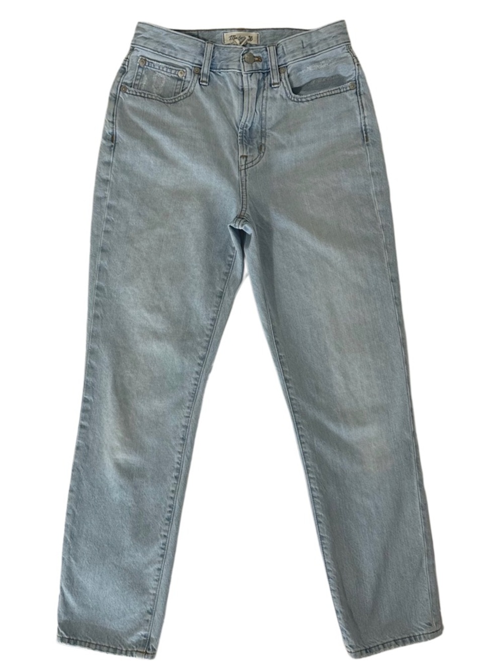 Madewell The Perfect Vintage Jean Light Wash High Rise Straight Leg Size 25